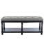 Banc de rangement pour chaussures en bois massif Avash-1023057575