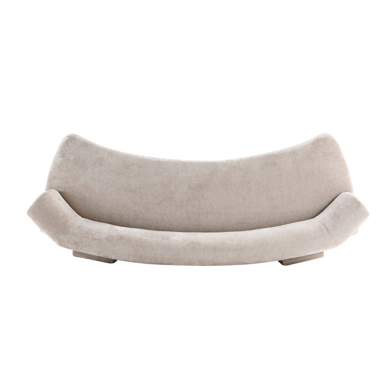 Giovedi 2-Piece Modern Chenille 112" Sofa and 90.6" Sofa Set, Giovedi Beige Chenille