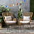 Modern Chair With Weave And Water- Upholstery - Beige/brown Stylish Computer Cushions Stable Metal Construction Beige + Brown