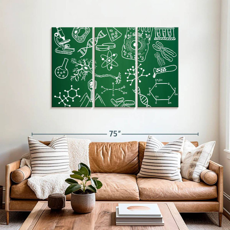 Keiri Chalkboard Science Doodle, 36" H x 57" W