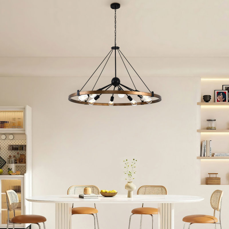 8-Light Round Chandelier