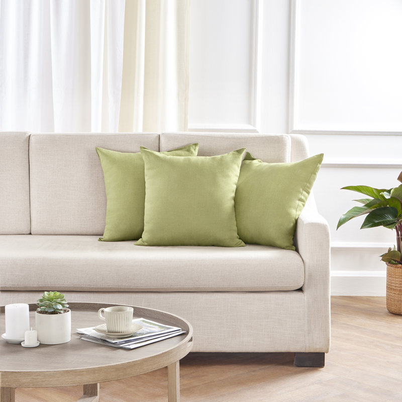 Montauk - 100% Pure Linen Pillow Cover, Moss Green