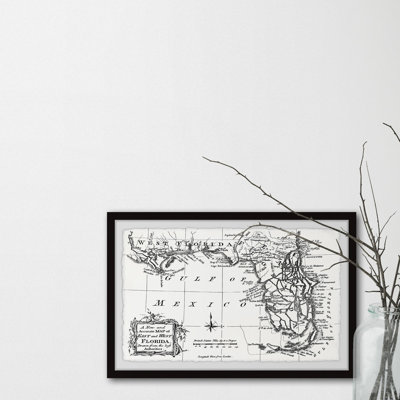 " Vintage Map Of East And West Florida II "