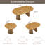 Table de salle à manger extensible 39 "à 71" avec base piédestal cannelée, table de cuisine moderne Scandi pour 6 à 8 personnes-936200868