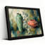 «Green Vase and Rust Pot in Abstract Style», art mural sur toile-132898454