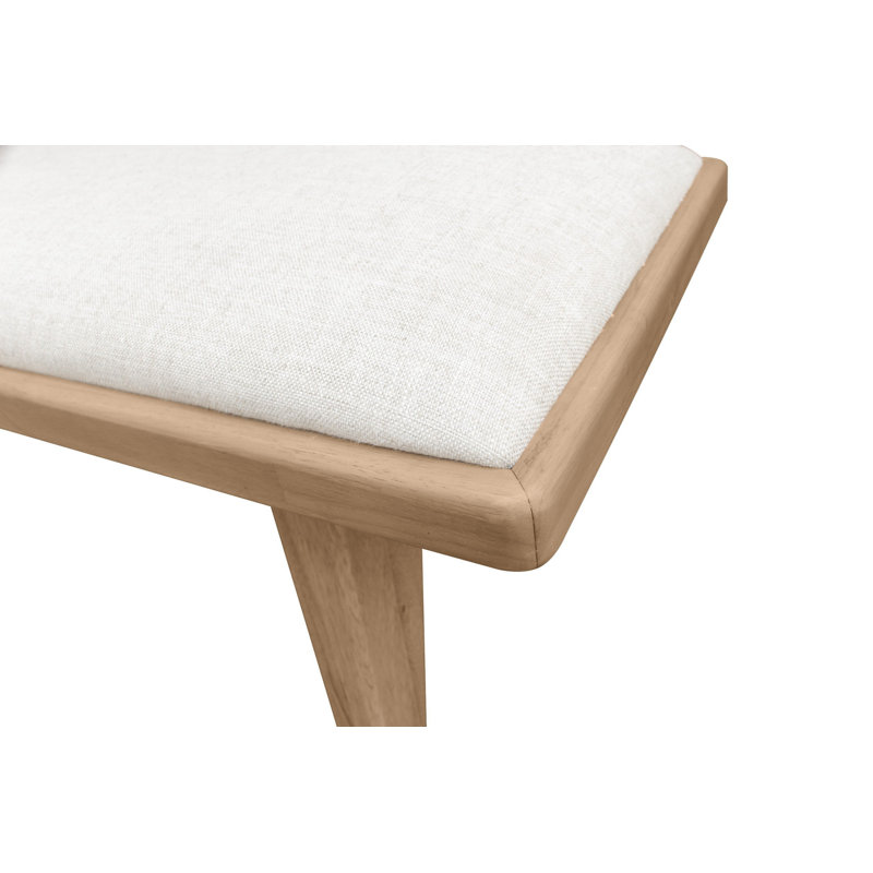 Lewis Sumire Upholstered Bench In Ginger And Natural Linen