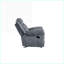 Fauteuil inclinable inclinable en velours gris avec mécanisme Cenro | Gris | Velours