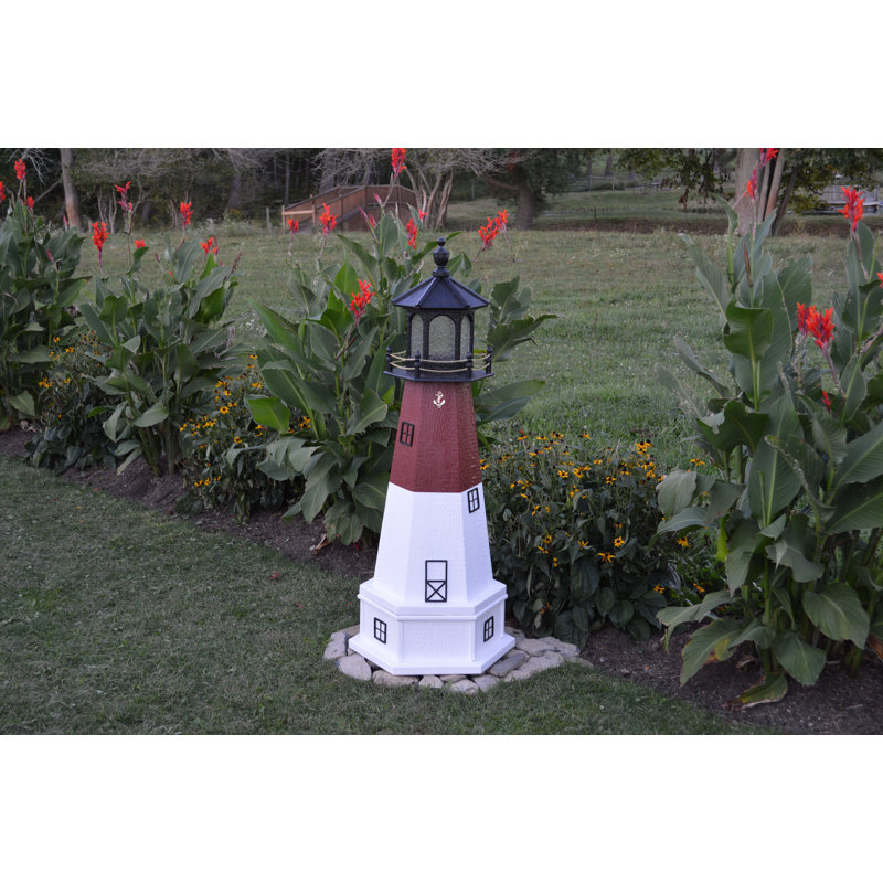 Antonia Nautical & Beach Wood Garden Statue, 82" H x 28" W x 25" D