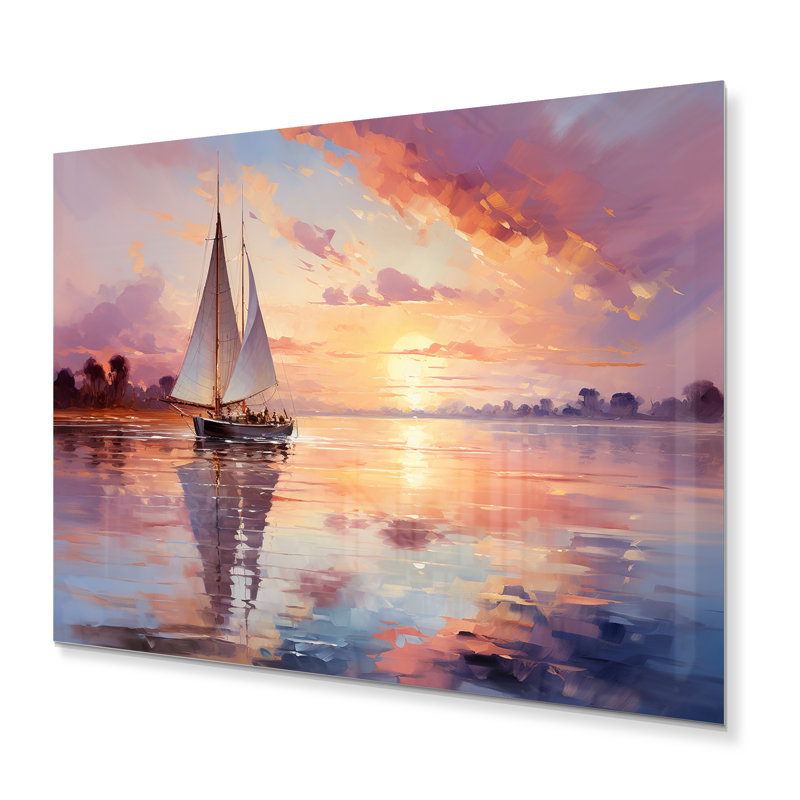 Voilier de bateau de rêve Regatta III - bateau, art mural en métal, H 12 po x l 20 po x P 1 po