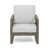 Coussin gris clair / structure grise