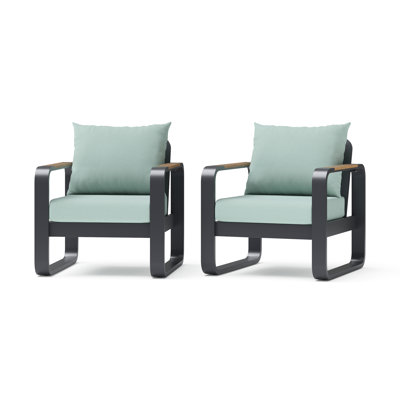 Andes Club Chairs (Set Of 2) - Spa Blue
