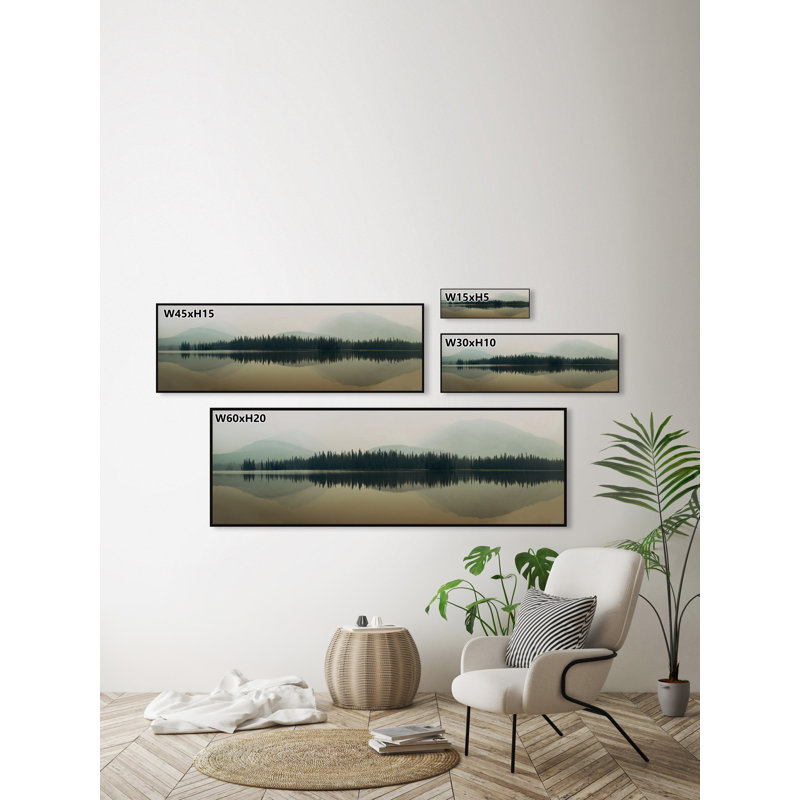 «Mirror Lake» par Marmont Hill, reproduction sur toile flottante, L 60 po x H 20 po