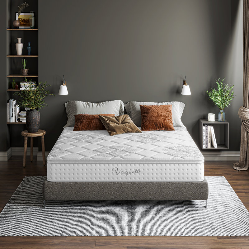 Vesgantti Pillow Top Pocket Sprung 400 Mattress, Small Double (4')