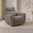 Upholstered Swivel With Recliner Function, Granite