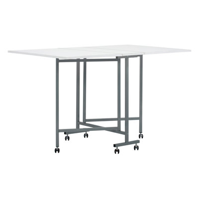 58.75'' x 36.5'' Foldable Craft Table with Wheels