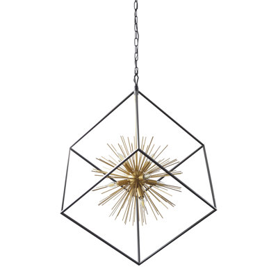 Gulafsa 8 - Light LED Square / Rectangle Chandelier