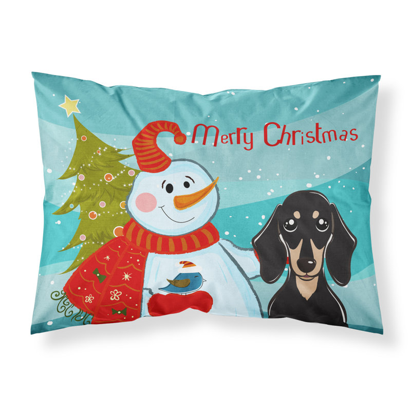 Microfiber, Smooth Black and Tan Dachshund