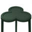 Clover Cigar Table With Reversible Lacquer And Natural Grasscloth Top In Matte Green Lacquer-1630211859