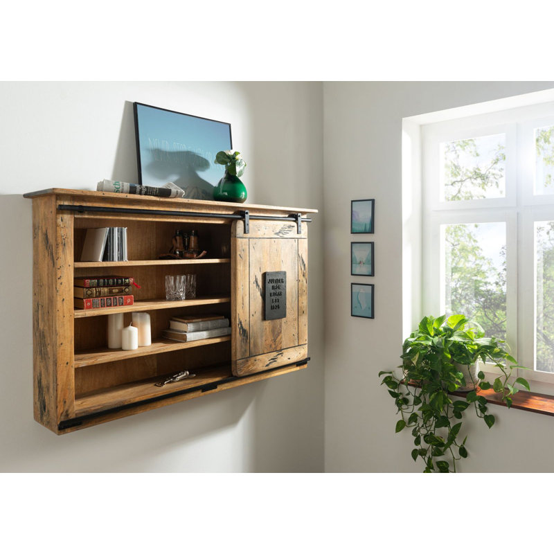 Railway Mango Solid Wood Floating Shelf