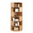 Fully Assembled Modern Oak Corner Bookshelf Open Shelf Organizer
