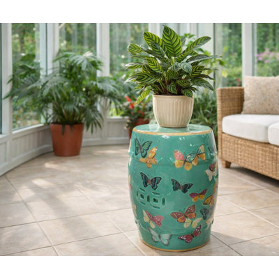 Ceramic Accent Stool