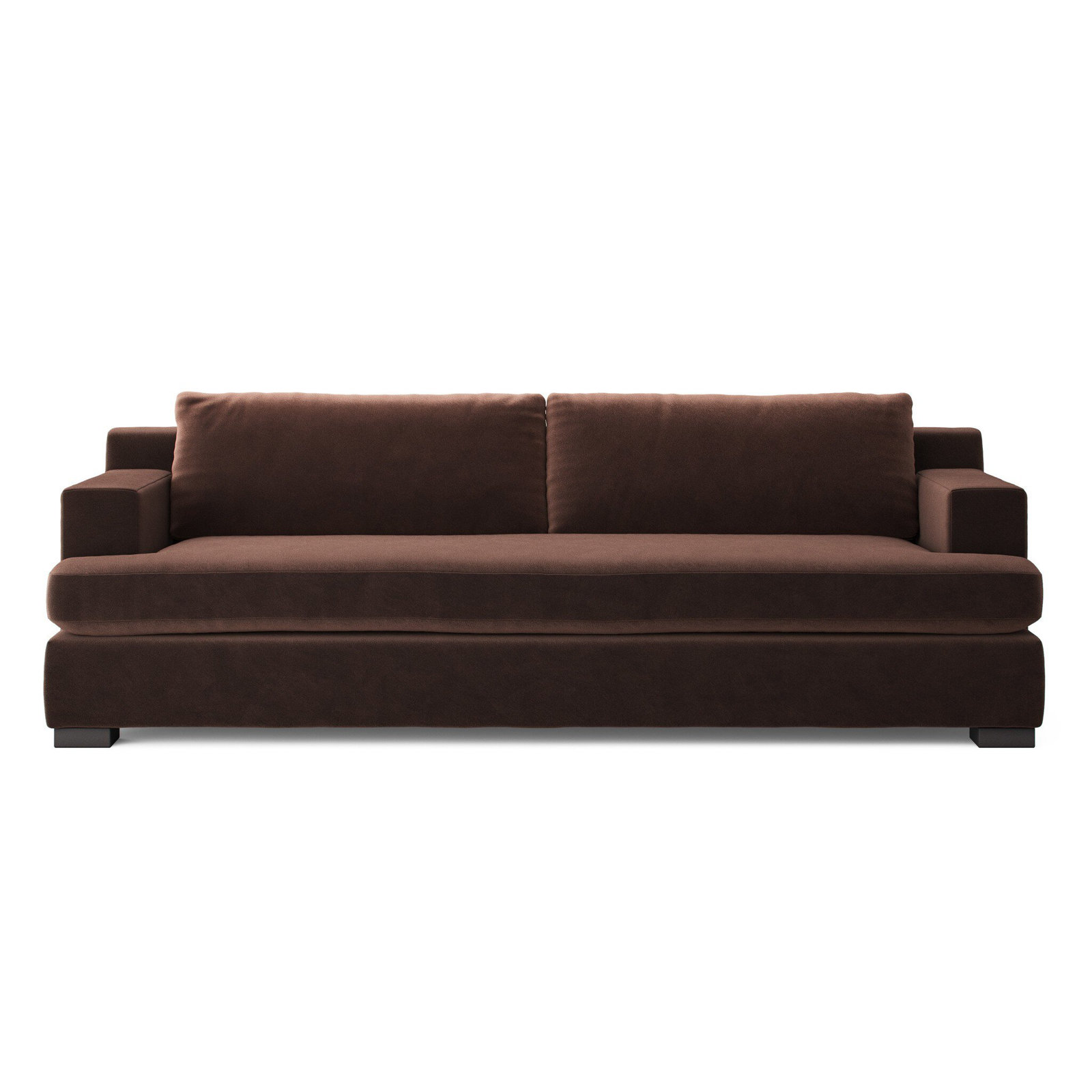 Jake Upholstered Sofa, 33" H x 96" W x 42.50" D, Surrey Cocoa