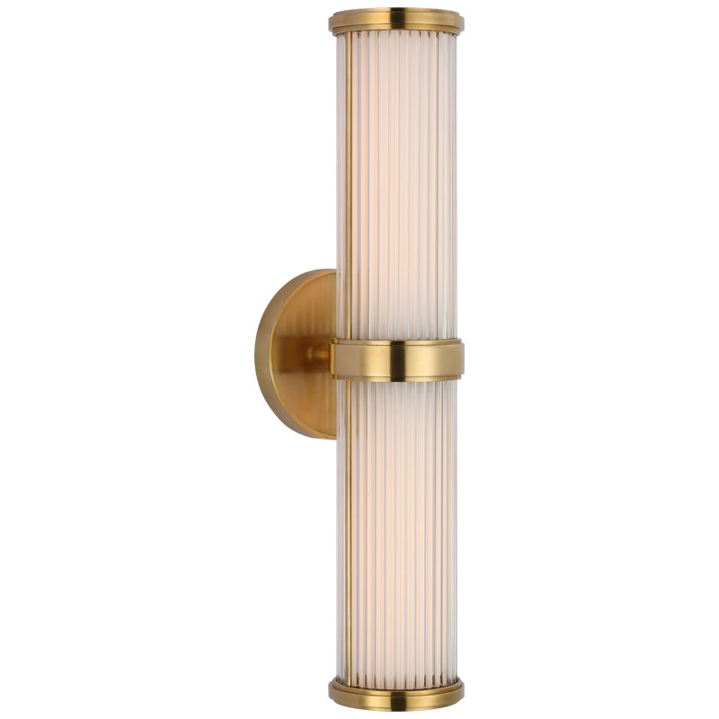 Ralph Lauren Ranier Double Bath Light, Natural Brass