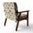 Tribal Nomad Boho Pattern I - Upholstered Modern & Contemporary Accent Arm Chair-509378511