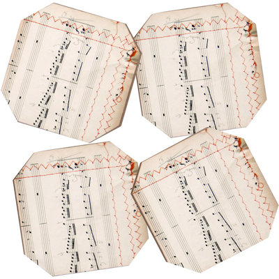 Ensemble de jolies toiles de musique 5 pièces