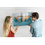 Magnetic Memo Board Whiteboard - 90 x 60 cm - With Marker and Magnets - Abstraction world map