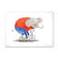 Adorable éléphant sur un vélo I - reproduction sur toile flottante-65625448-65625450