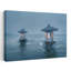«Misty Lake Lanterns Ethereal Mystical Peaceful Landscape Nature», art mural-129094395