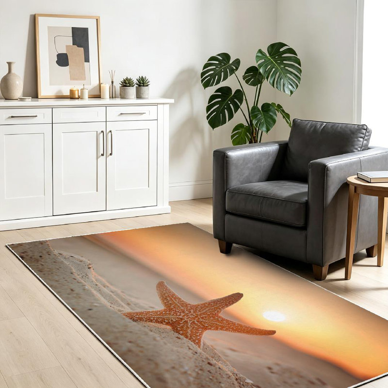 Tapis bleu lavable à la machine, Rectangle 39" x 63"