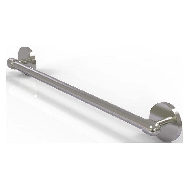 Barre à serviettes murale Itzhak, H 3 po x L 18 po x P 2,5 po, Nickel satiné