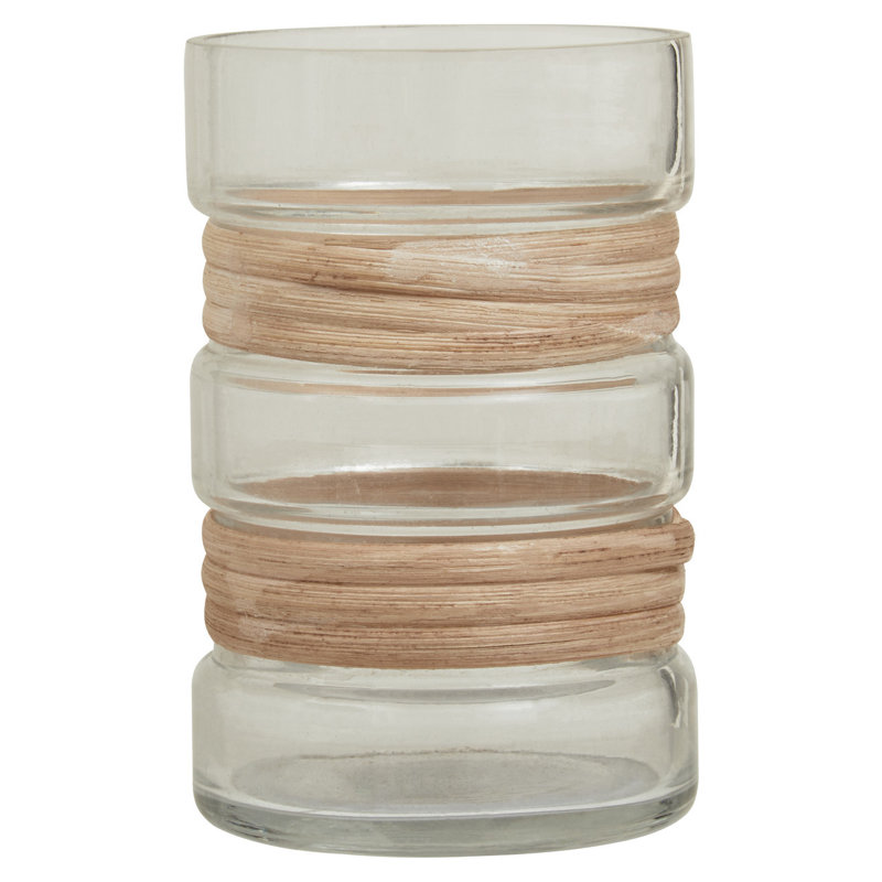 Amea Glass Table Vase, 10cm H x 6.50cm W x 6.50cm D