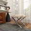 Tabouret de salon en acier inoxydable