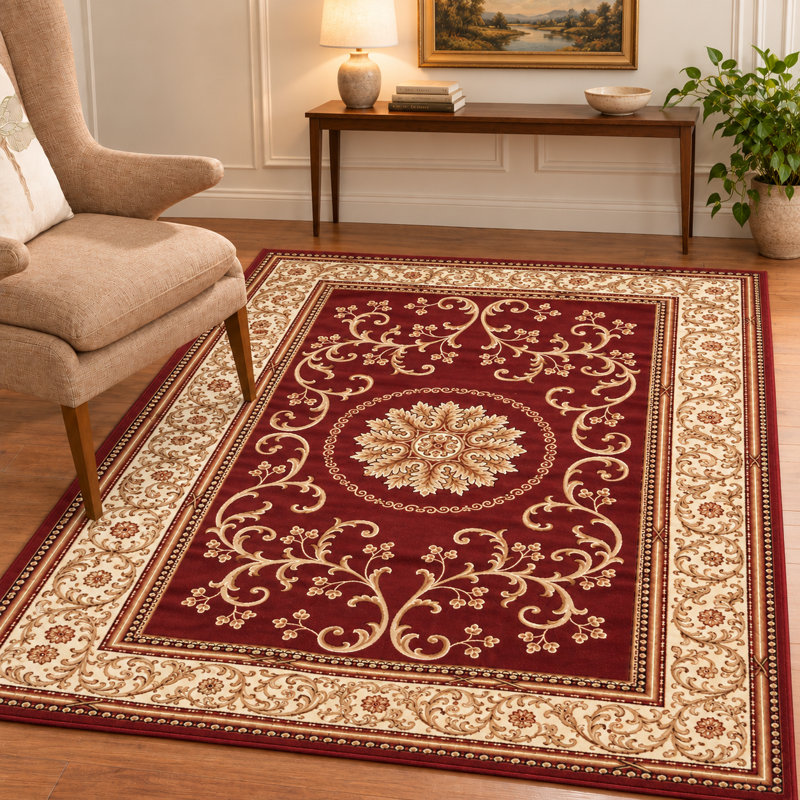 Tapis bourgogne, Rectangle 5 pi 5 po x 8 pi 3 po