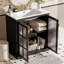 Meuble-lavabo autoportant de 30 po avec lavabo en céramique-647658193