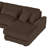 129" Oversized U-shaped Sectional Sofa-1709837883