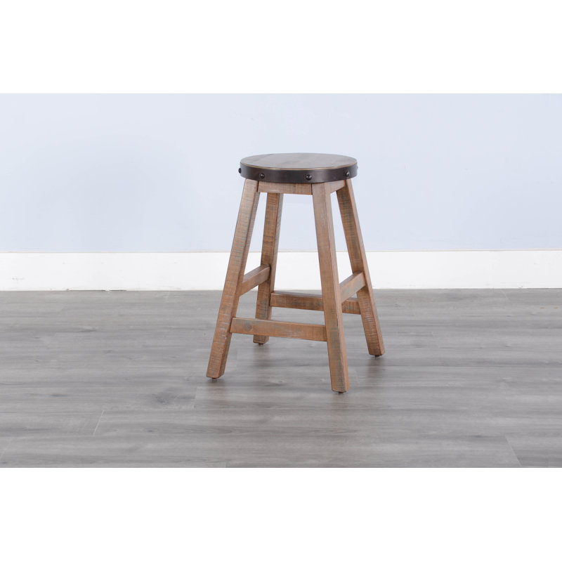 Leilahni Solid Wood Counter Stool