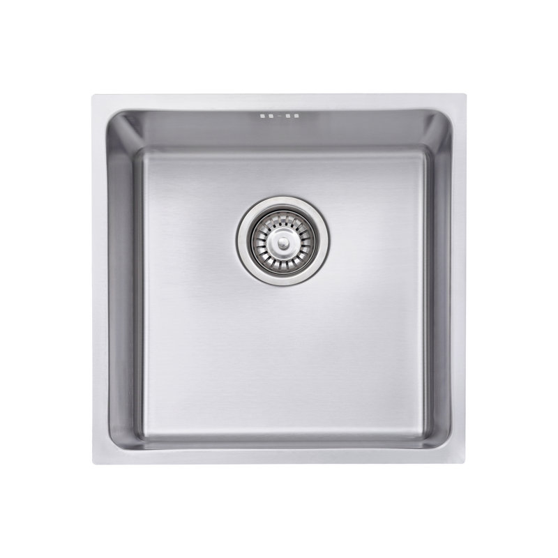 Belfry Kitchen Forsyth 440mm W Single Bowl Stainless Steel Kitchen Sink 0, 200cm H x 440cm W x 440cm L