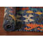 Tapis oriental géométrique en laine Kilim 8 x 11