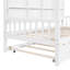Lit simple en bois avec lit gigogne et lit pour enfant
