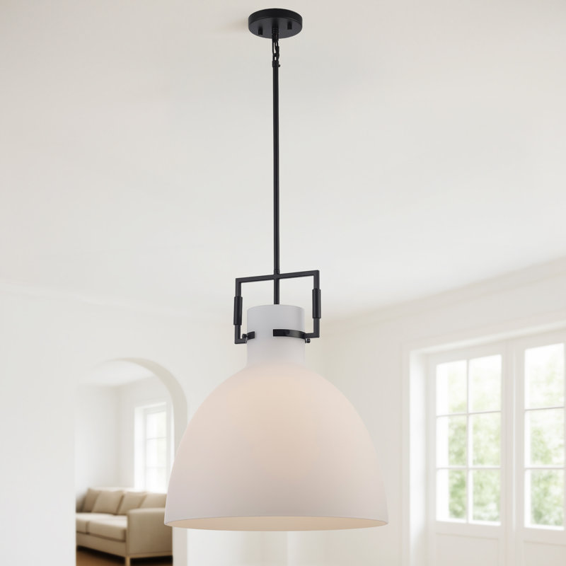 Luminaire suspendu 1 lumière Miami, Noir