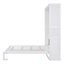 Grand lit escamotable mural avec tablettes