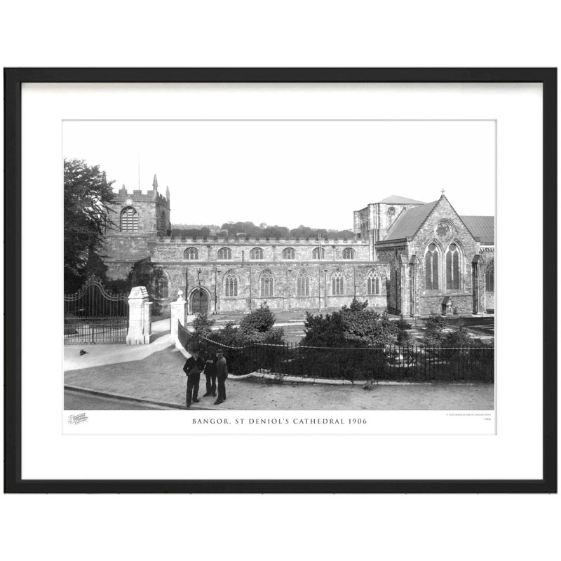 Bangor, St Deniols Cathedral 1906 - Single Picture Frame Print, 40cm H x 50cm W x 2.3cm D