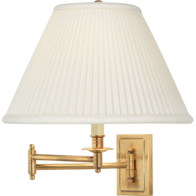 Kinetic Solid Brass Plug-in Swing Arm Sconce
