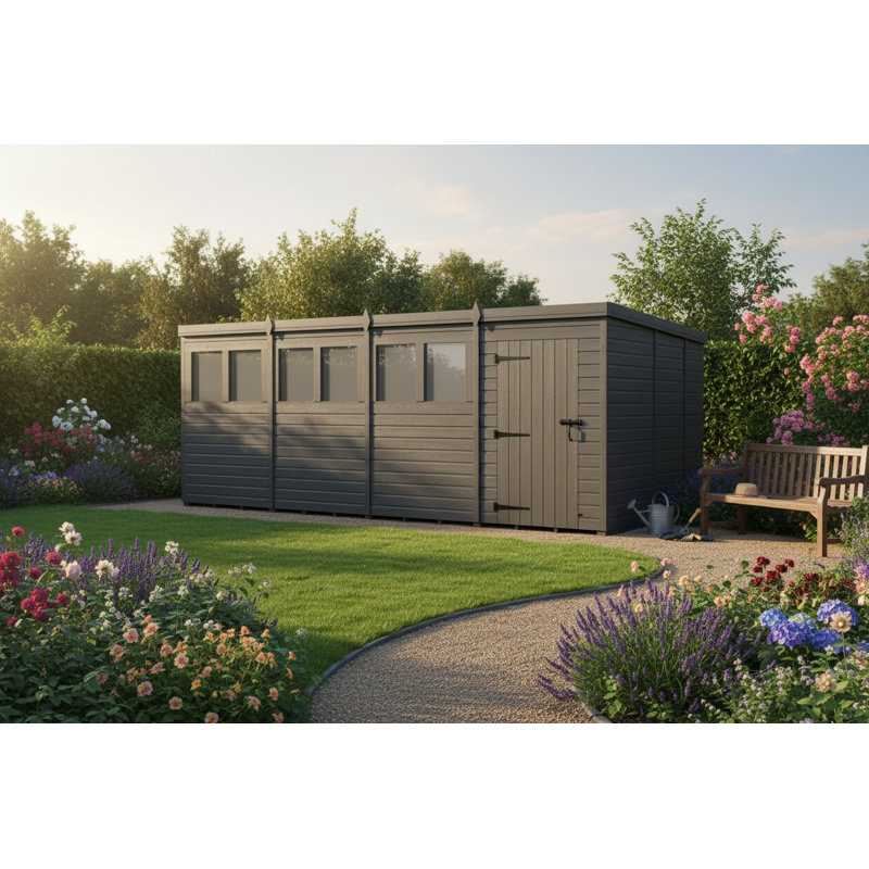 16x10 Pent Composite Shed