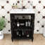 Meuble-lavabo moderne avec lavabo en céramique, armoire de rangement et tablette ouverte-412992584