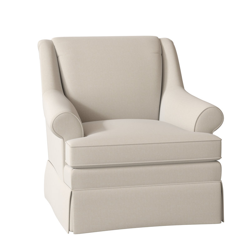 Fauteuil Eliana, Non, Beau sergé blanc performance 31